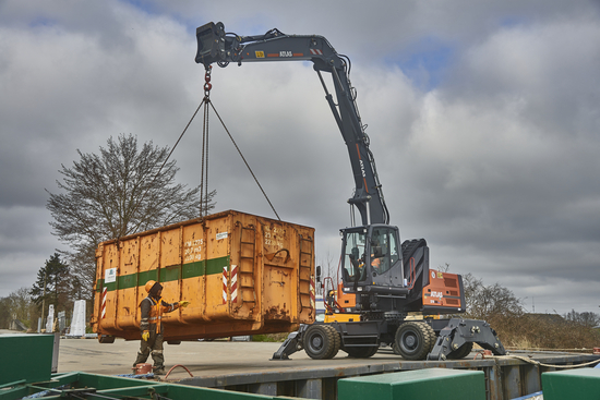 atlas industriebagger 270mh container