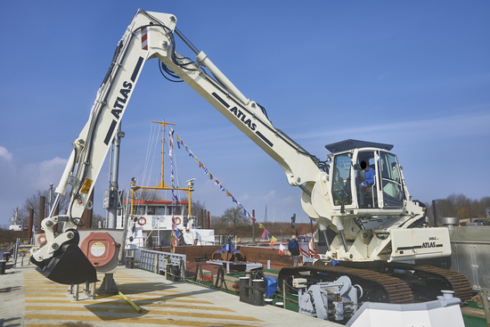 atlas raupenbagger 340lc einsatz