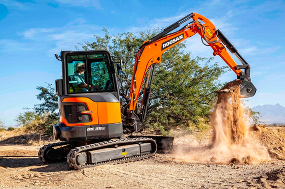 kompaktbagger doosan dx35z 7